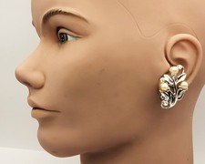 Vintage 50s Argent Ton Faux