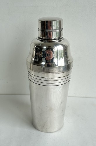 Ancien shaker métal argenté