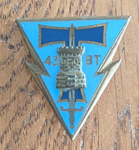 Insigne militaire - insigne, 43°