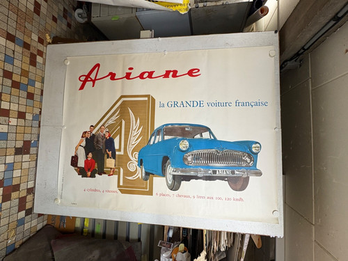 Rare affiche ancienne - , ariane