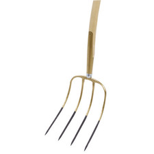 FOURCHE EN ACIER FORGÉ À 4 DENTS AVEC MANCHE EN HÊTRE - 91198 