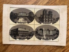 Photo Carte CDV monuments Paris 1860 publicité droguerie Guittet-Gourdin