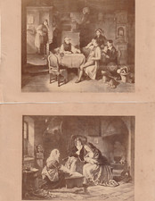 RARE 2 X photo d' après