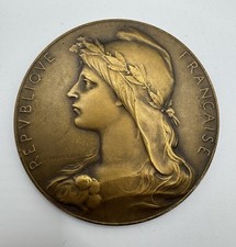 Médaille ancienne  " Marianne " - Bronze Signé Desaide