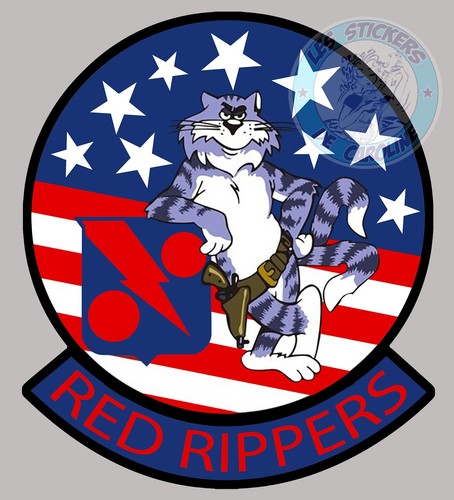 Sticker blason red rippers - blason,