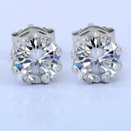 Clous solitaire argent 925 - en,