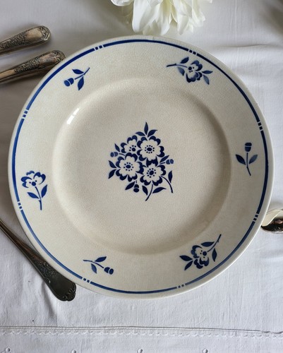 Grand plat rond faïence - en,