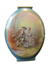 trés beau Vase en porcelaine de Limoges Marcadet hand painted porcelain vase