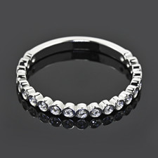 Bracelet de fiançailles pour femmes coupe ronde 1 carat créé en laboratoire d...