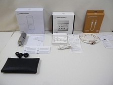 Audio-Technica AT2020 Microphone AT-UMX3 Interface XLR Cable Set Complete