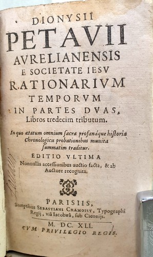 Livre ancien 1641 petau - livre,