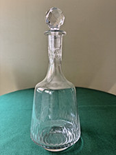 Ancienne carafe en cristal Baccarat Ecailles Richelieu - H : 23 cm (A)