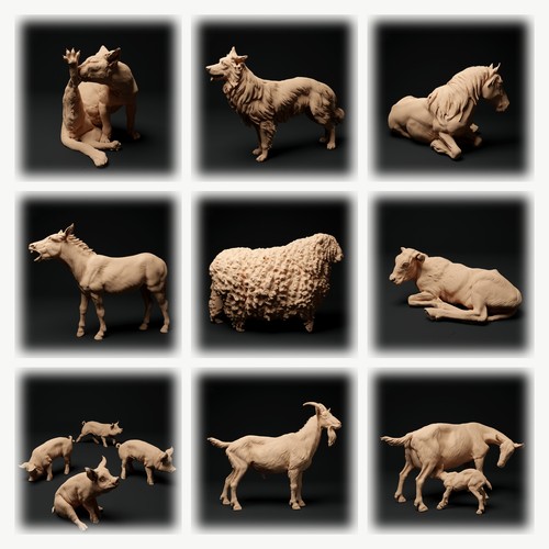 Set figurines animaux - set,