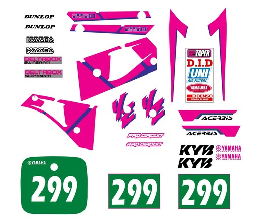 Yamaha 250 1991 1992 decal - yz,