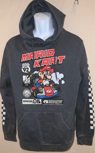 Mario cart drawstring hoodie - cart,