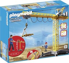PLAYMOBIL City action Grande Grue De Chantier avec Télécommande Infrarouge 5466