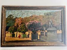 Huile Sur Panneau Paris Jardin du Luxembourg Début XXe Impressionnisme