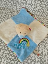 Doudou plat ours bleu