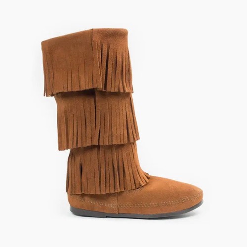 Minnetonka 1652 brown - brown, suede