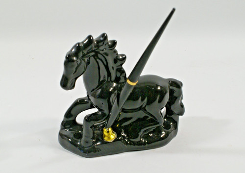 Vintage petit cheval noir en - !,