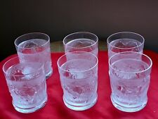 6 verres gobelet à whisky ou a vodka en cristal de sèvres modèle Derby H 9 cm