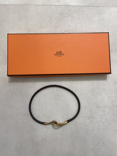 Collier hermès cuir brut - en,
