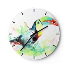 Horloge murale en verre