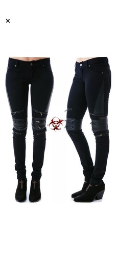 Tripp zipper skinny jeans - zipper,
