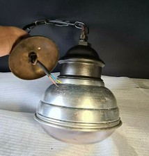 💡  ancienne grosse lampe suspension industrielle