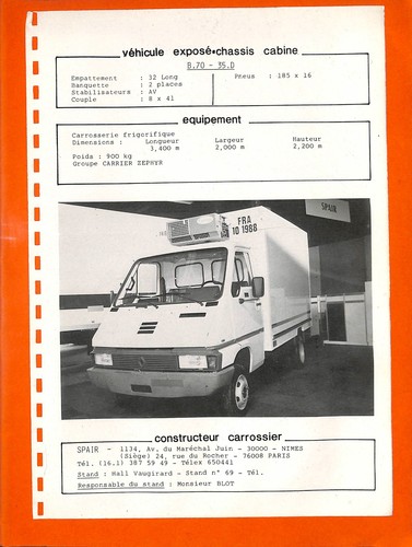 Renault frigorifique - 70, /