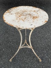 ancienne table ronde fer de