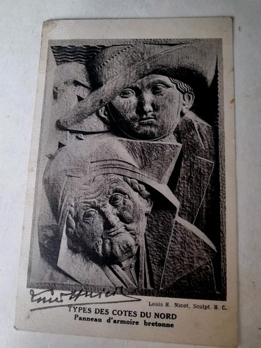 Rare carte nicot - carte, signature