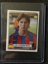 STICKER PANINI UEFA CHAMPIONS OF EUROPE 1955/2005 MESSI BARCELONE # 75 ROOKIE 1