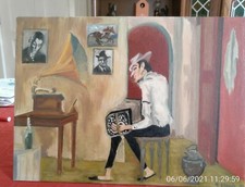 Peinture Huile Joueur De