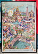 Affiche  officielle Poster Jeux Olympiques JO Paris 2024 - 50x70cm