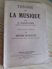 ; Théorie de la musique, Danhauser 1929 corrigée par Rabaud