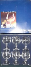 Cristal D'Arques 6 verres a cognac modèle taille épi comme neuf