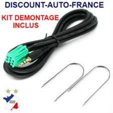 Cable MP3 AUXILIAIRE Renault Megane 2 Scenic 2 Clio Master Laguna Modus + clef