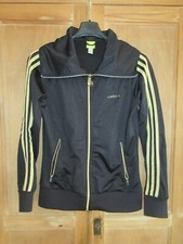 Veste ADIDAS NEO LABEL femme noir or doré gold jacket felpa sport 40 D 38 UK 12