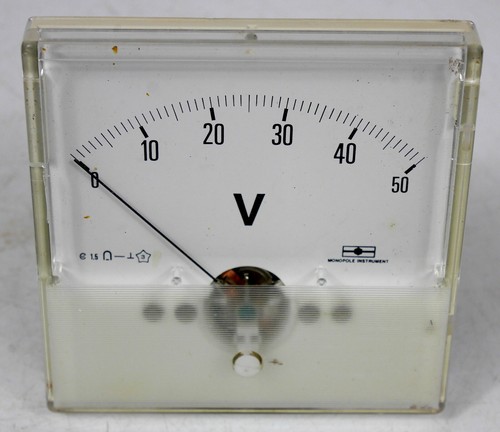 Cadran voltmetre 50volt - cadran,