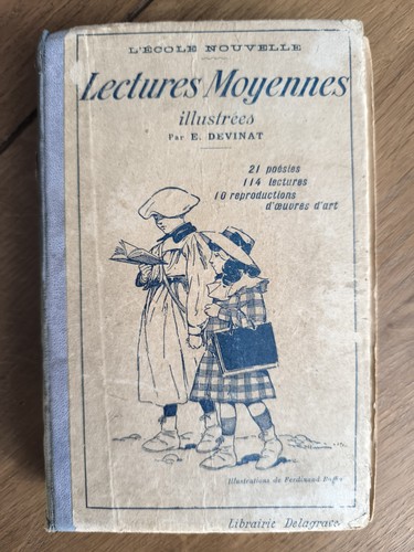 Ancien livre scolaire lecture - ancien,