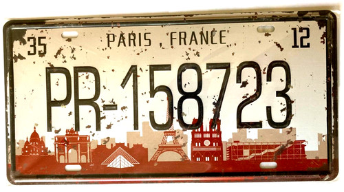 Plaque metal fer publicité - en,