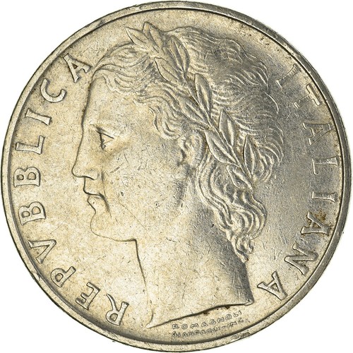 964377 monnaie italie - italie,, 100
