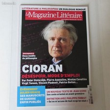 Le magazine littéraire n°508 de Mai 2011 - CIORAN