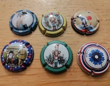 Rare Nouvelles Capsules champagne  pierre mignon lot de 6