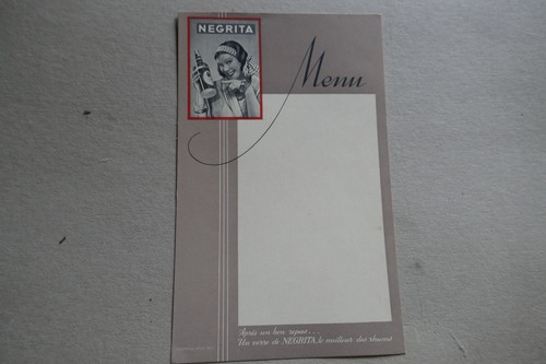 Menu ancien vierge - menu,