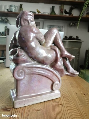 Statue homme faience - statue,