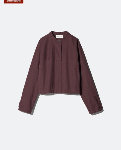 Veste courte coton uniqlo - courte,