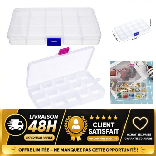 Boîte rangement plastique - boîte, de