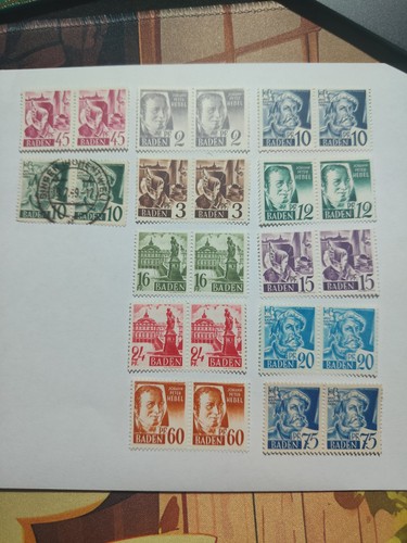 Timbres baden allemagne lot - timbres,